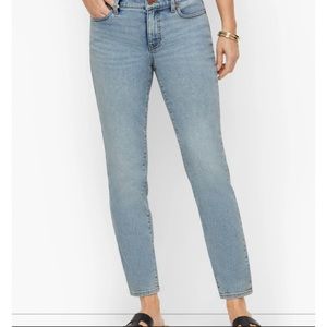 NWT Talbots Flawless Five Pocket Slim Ankle Light Wash Jeans